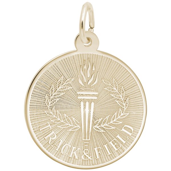 Track & Field Disc Charm