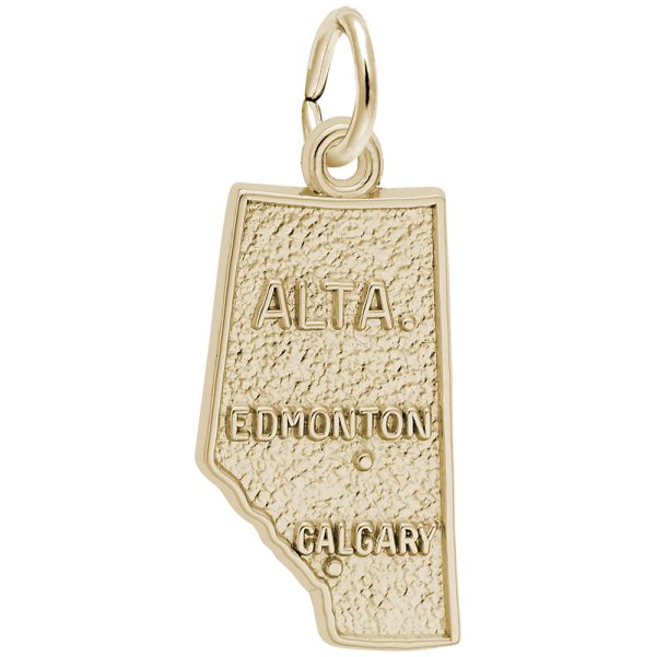Alberta Map Charm