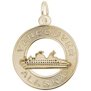 Vancouver Alaska Cruise Ship Ring Charm