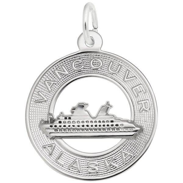 Vancouver Alaska Cruise Ship Ring Charm