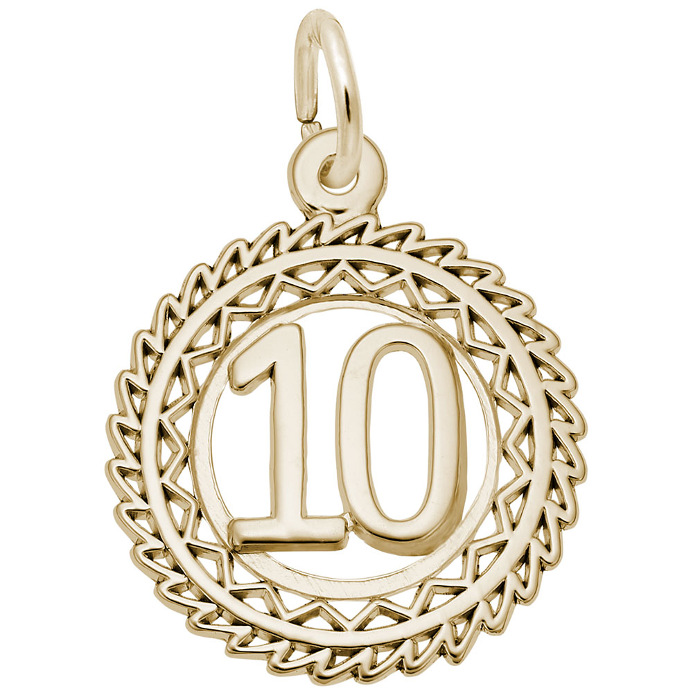 Victory Number Ten Charm - Image 1
