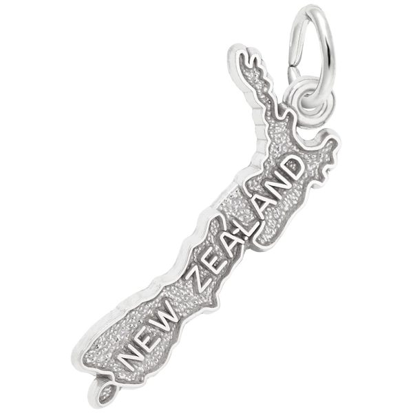 New Zealand Map Charm