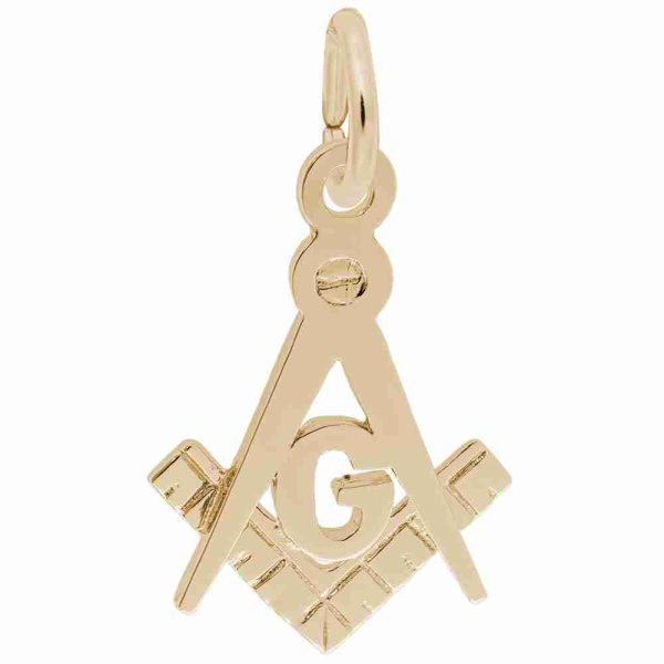 Square and Compass Charm