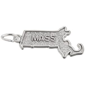 Massachusetts Map Charm
