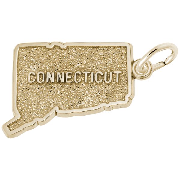 Connecticut Map Charm