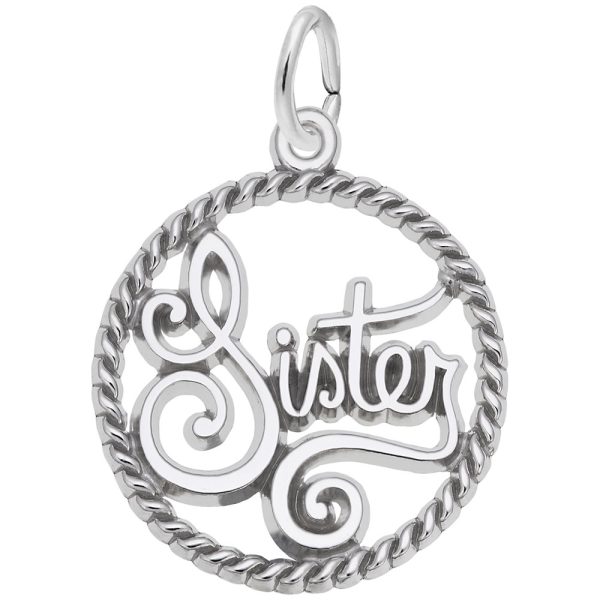 Sister Rope Circle Charm