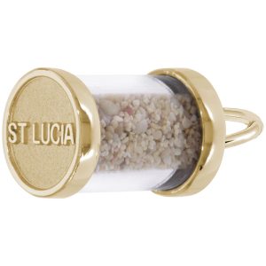 St. Lucia Sand Capsule Charm