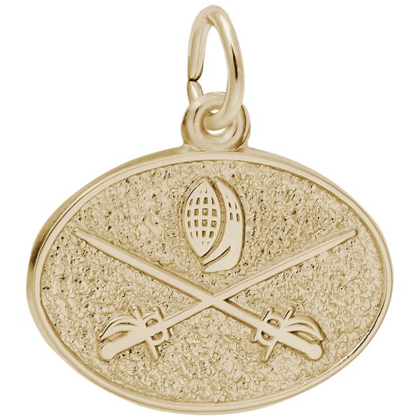 Fencing Oval Disc Charm