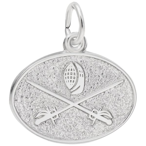 Fencing Oval Disc Charm