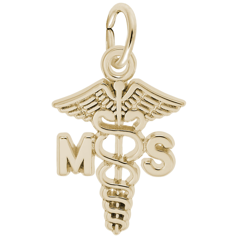 Medical Secretary Caduceus Charm