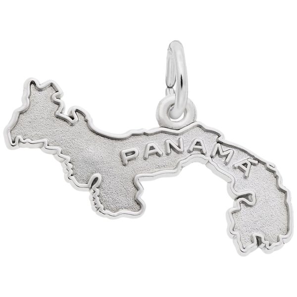 Panama Map with Border Charm