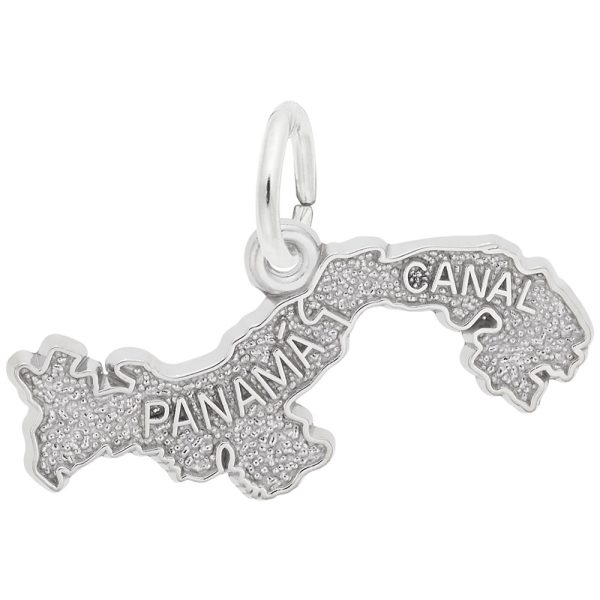 Panama Canal Map Charm