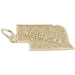 Nebraska Map Charm