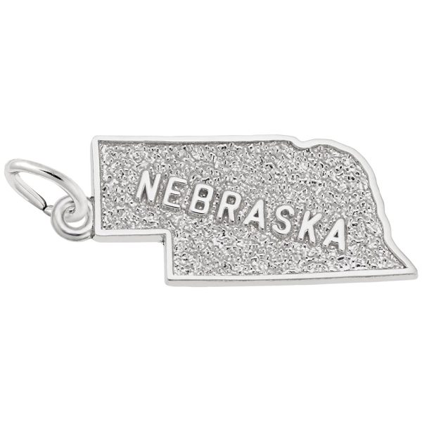 Nebraska Map Charm