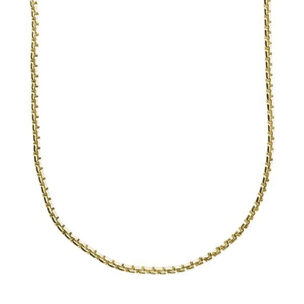 Round Box Chain Necklace