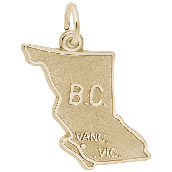 British Columbia Map Charm