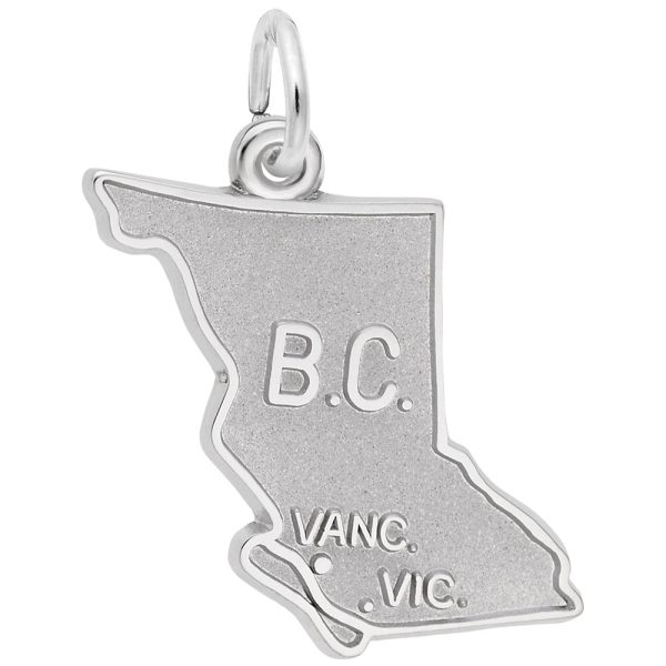 British Columbia Map Charm