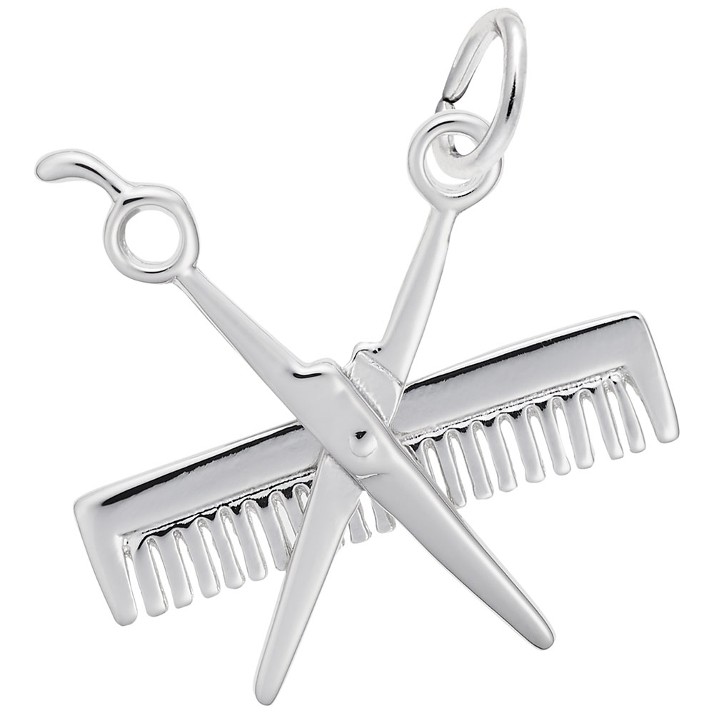 Comb & Scissors Charm