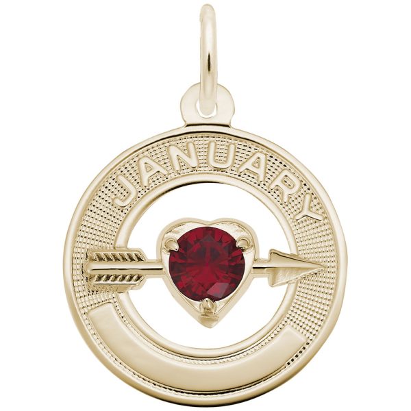 January Love Birthstone Charm