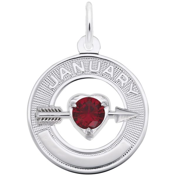 January Love Birthstone Charm