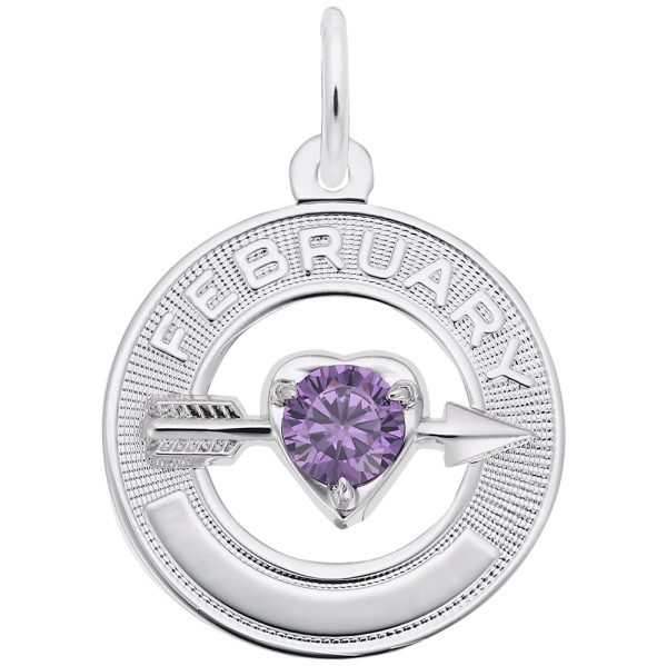 February Love Birthstone Charm