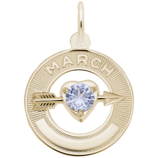 March Love Birthstone Charm
