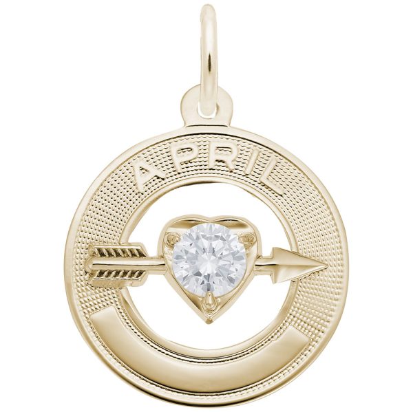 April Love Birthstone Charm