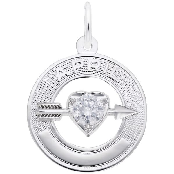 April Love Birthstone Charm
