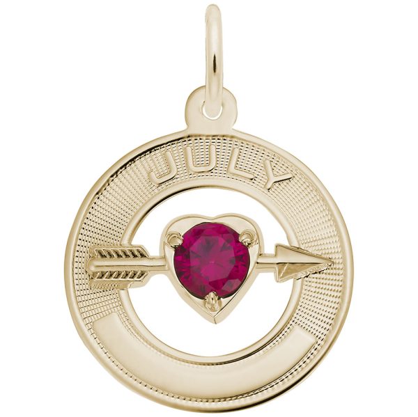 July Love Birthstone Charm