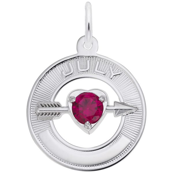 July Love Birthstone Charm