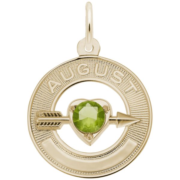 August Love Birthstone Charm