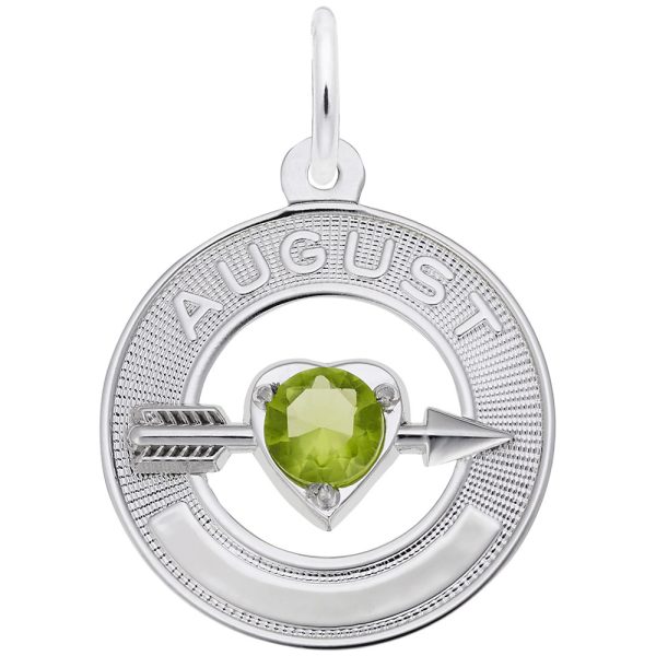 August Love Birthstone Charm