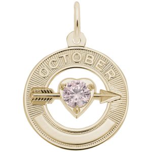 October Love Birthstone Charm