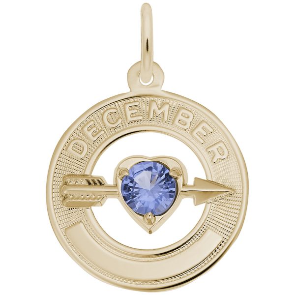 December Love Birthstone Charm