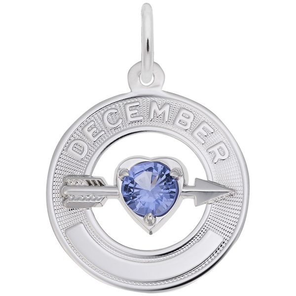 December Love Birthstone Charm