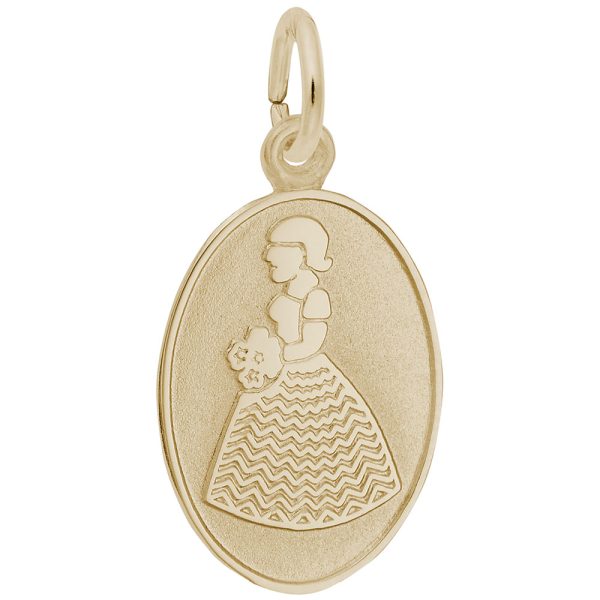 Bridesmaid Oval Disc Charm