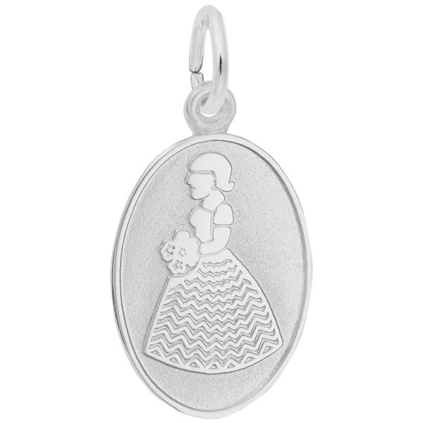 Bridesmaid Oval Disc Charm