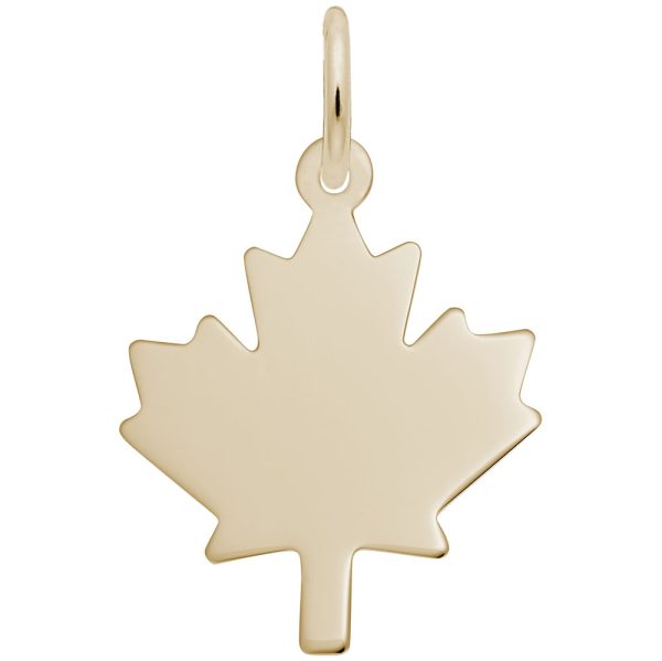 Flat Maple Leaf Charm