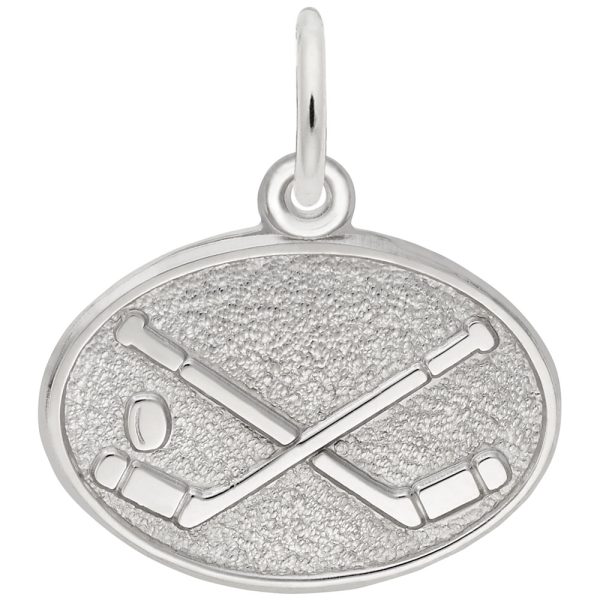 Hockey Oval Disc Charm