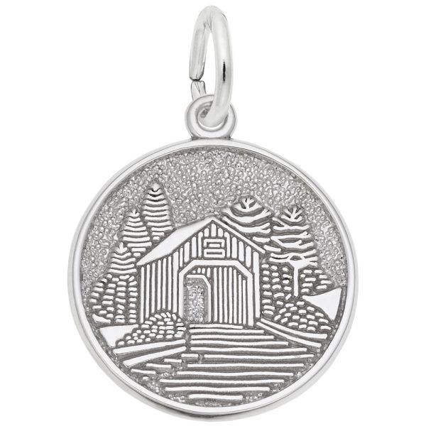Covered Bridge Disc Charm