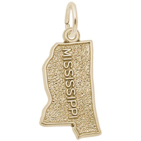 Mississippi Map Charm