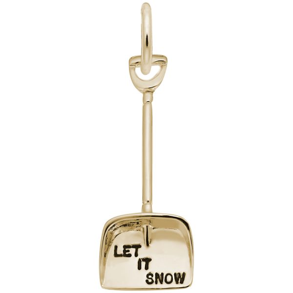 Let It Snow Shovel Charm