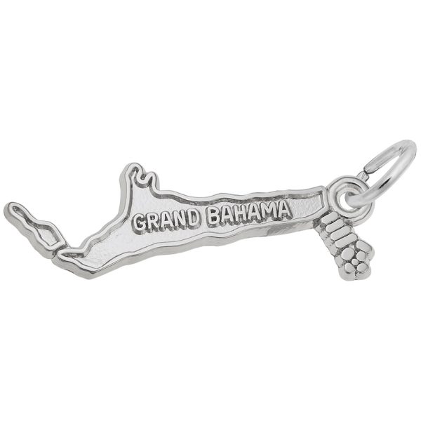Grand Bahama Map Charm