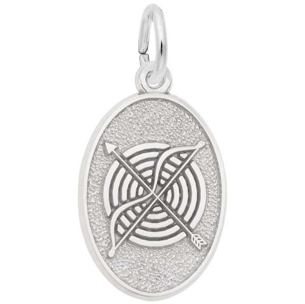 Archery Oval Disc Charm