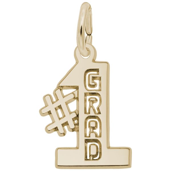 Number One Grad Charm