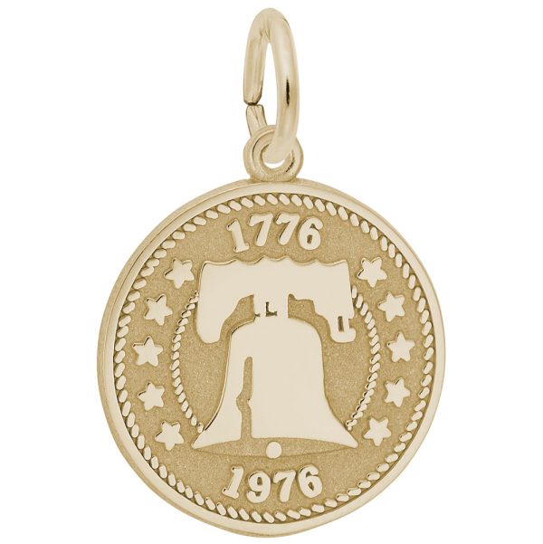 Liberty Bell Disc Charm
