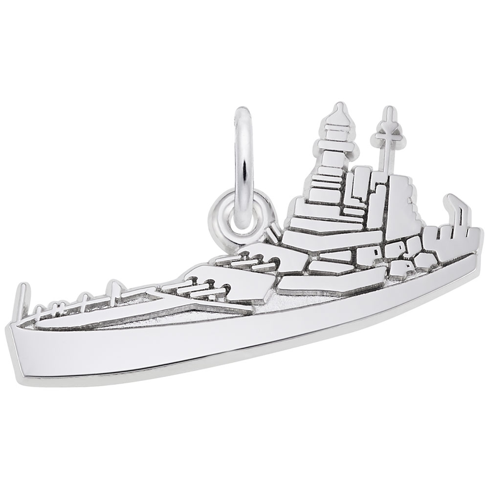 USS NC Ship Charm - Image 1