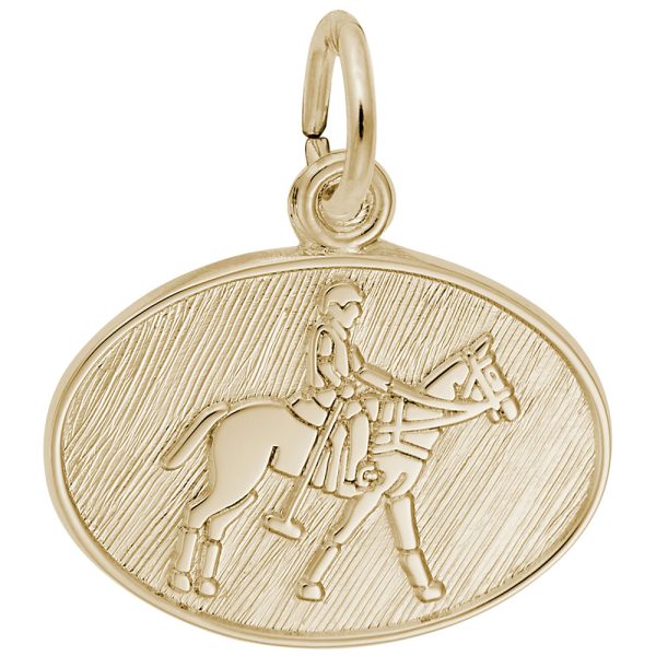 Polo Oval Disc Charm