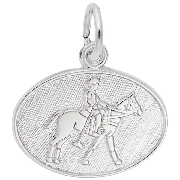 Polo Oval Disc Charm
