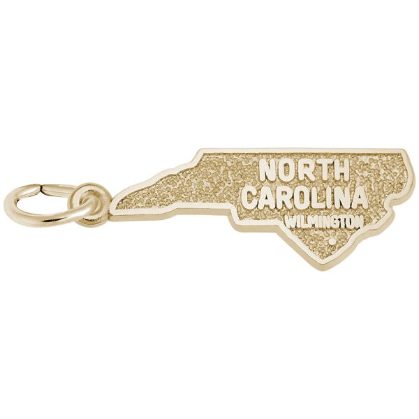 Wilmington North Carolina Map Charm